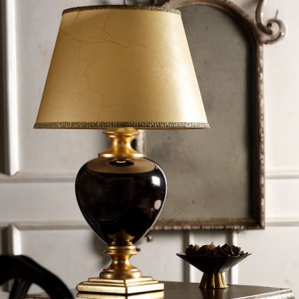 ONLI - Lampe de table AMADEUS 1xE27/15W/230V 72 cm noir/doré