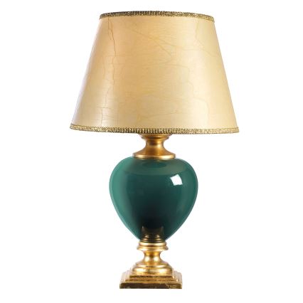 ONLI - Lampe de table AMADEUS 1xE27/15W/230V 72 cm vert/doré