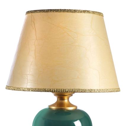 ONLI - Lampe de table AMADEUS 1xE27/15W/230V 72 cm vert/doré