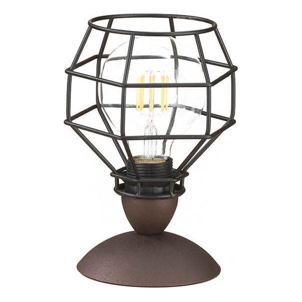 ONLI - Lampe de table ARAIGNEE 1xE27/15W/230V 23 cm noir/marron
