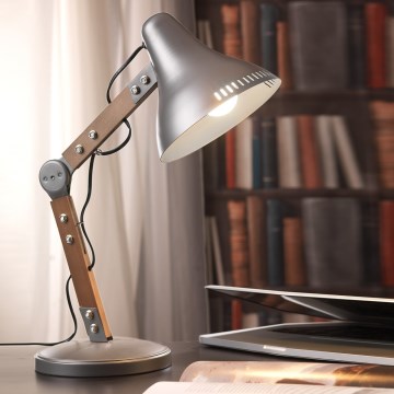 ONLI - Lampe de table ARCHITETTO 1xE27/22W/230V 62 cm gris/marron