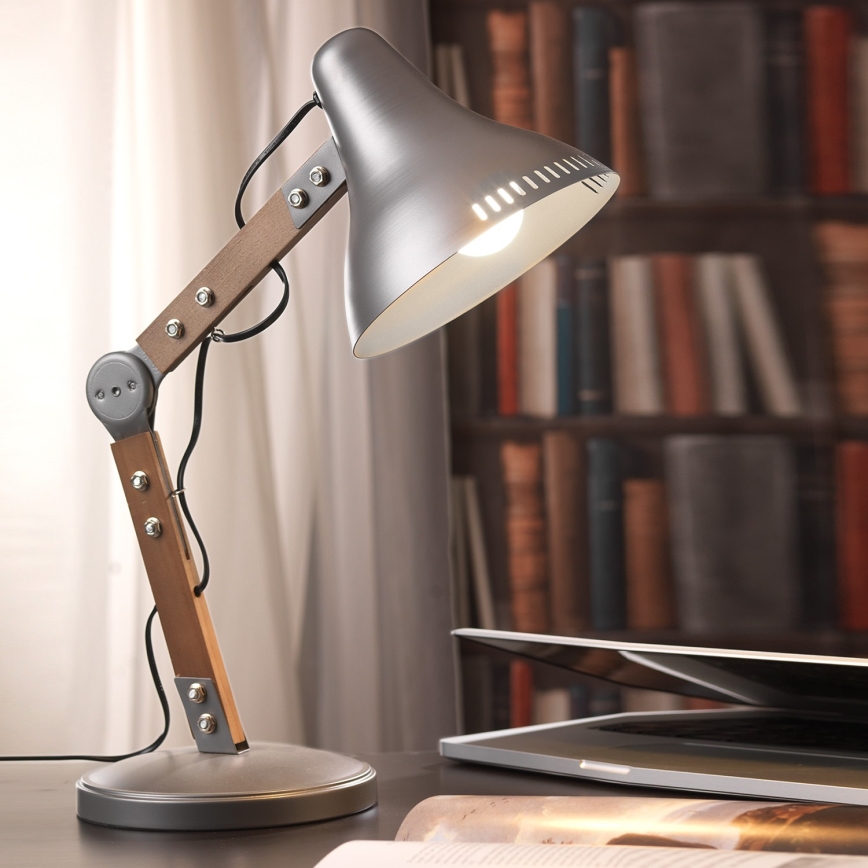 ONLI - Lampe de table ARCHITETTO 1xE27/22W/230V 62 cm gris/marron