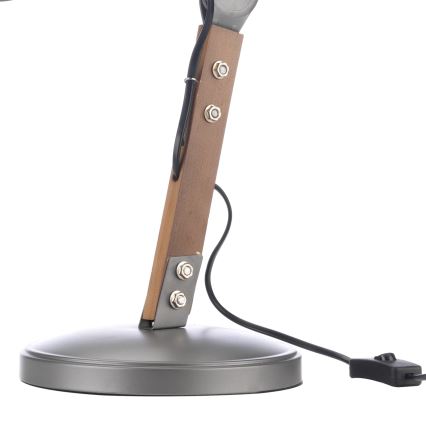 ONLI - Lampe de table ARCHITETTO 1xE27/22W/230V 62 cm gris/marron