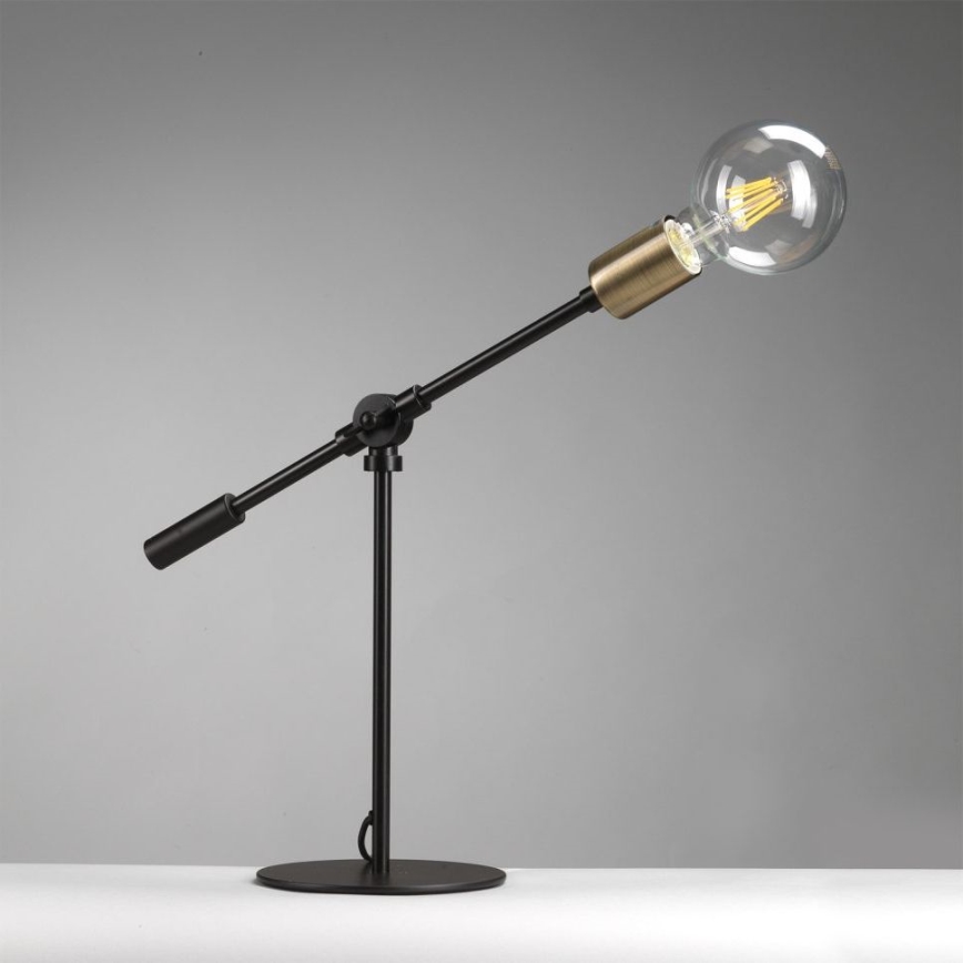 ONLI - Lampe de table ASTE 1xE27/15W/230V 45 cm noir/doré