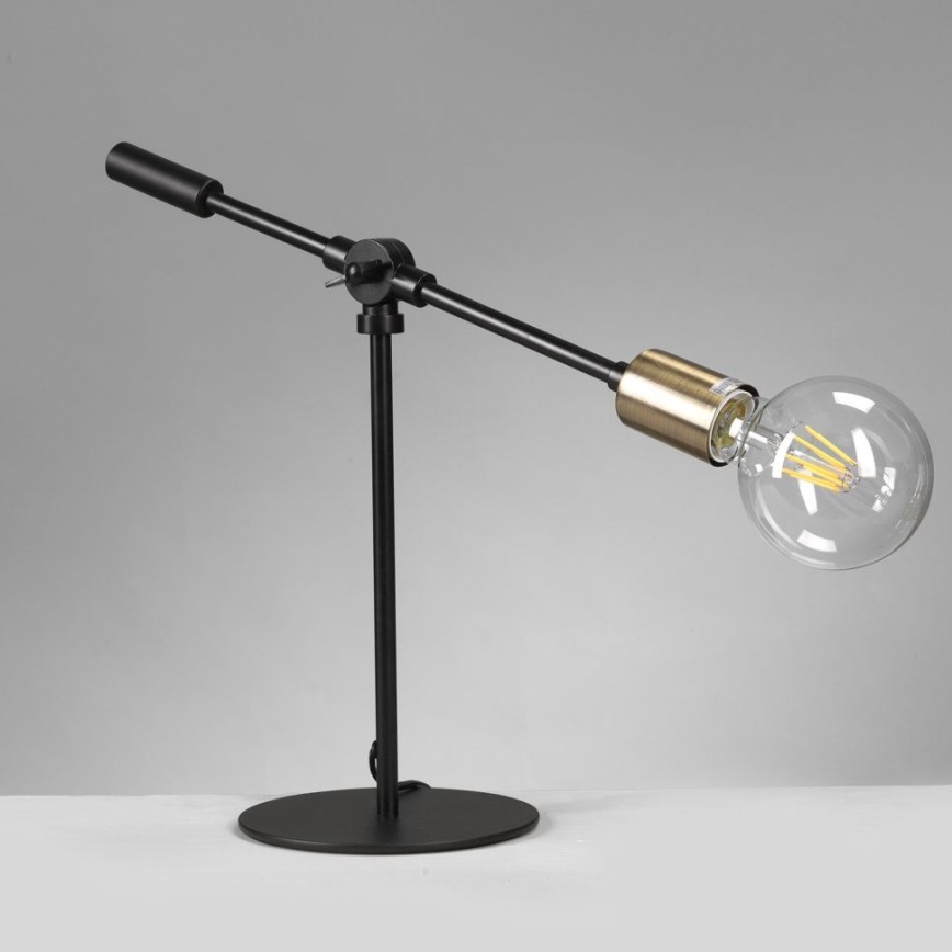 ONLI - Lampe de table ASTE 1xE27/15W/230V 45 cm noir/doré