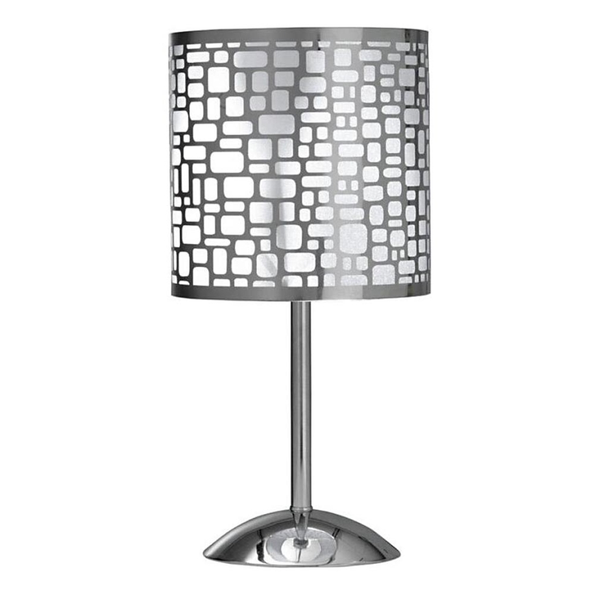 ONLI - Lampe de table BRUCE 1xE27/15W/230V 40 cm chrome mat