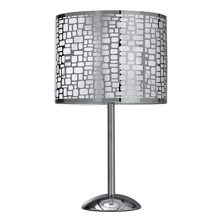 ONLI - Lampe de table BRUCE 1xE27/15W/230V 53 cm chrome mat