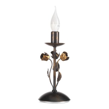 ONLI - Lampe de table CAROLINA 1xE14/6W/230V 40 cm bronze