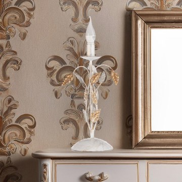 ONLI - Lampe de table COLLANA 1xE14/6W/230V 40 cm blanc