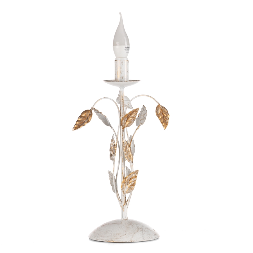ONLI - Lampe de table COLLANA 1xE14/6W/230V 40 cm blanc