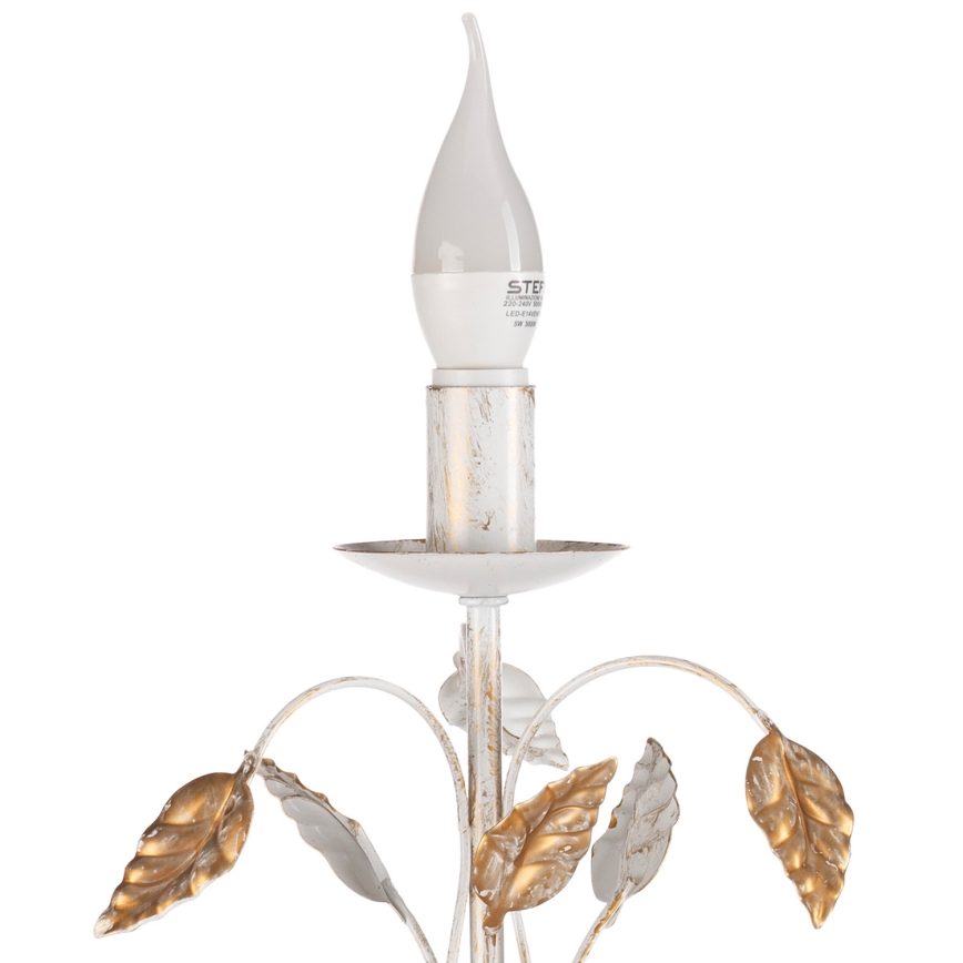 ONLI - Lampe de table COLLANA 1xE14/6W/230V 40 cm blanc