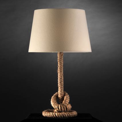 ONLI - Lampe de table CORDA 1xE27/22W/230V 50 cm beige