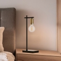 ONLI - Lampe de table CROSS 1xE27/22W/230V noir/laiton