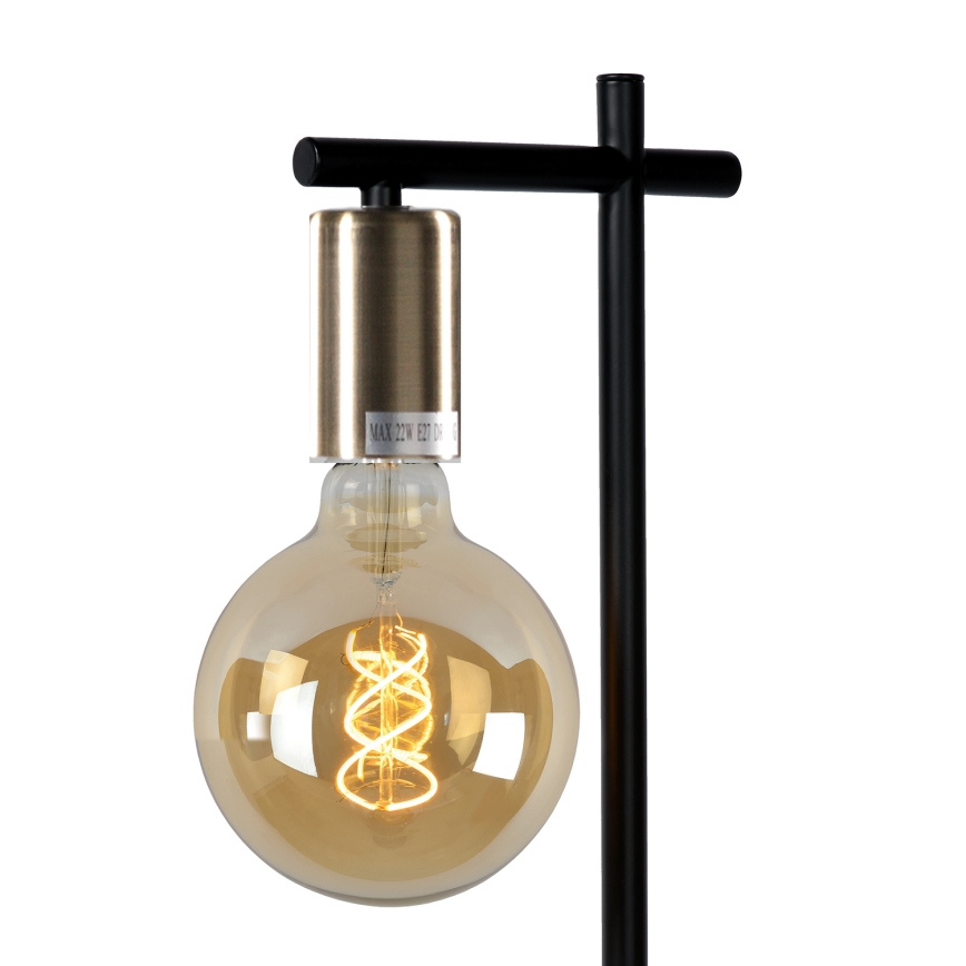 ONLI - Lampe de table CROSS 1xE27/22W/230V noir/laiton