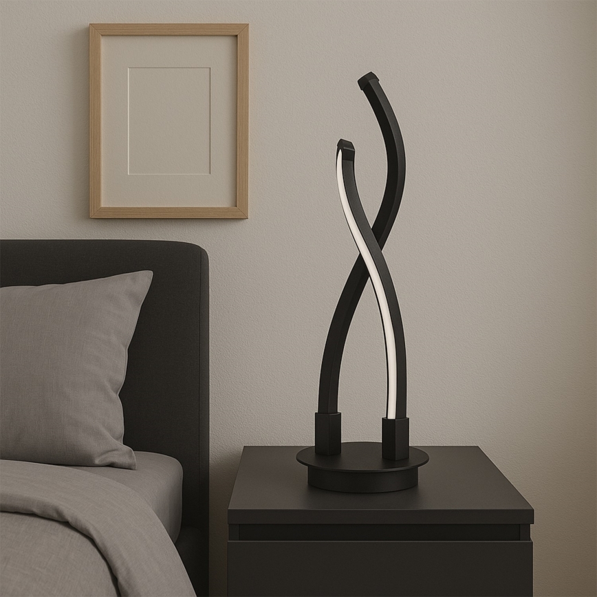 ONLI - Lampe de table DAFNE LED/12W/230V 4000K 48 cm noir