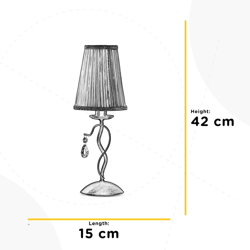 ONLI - Lampe de table DELIA 1xE14/6W/230V 42 cm