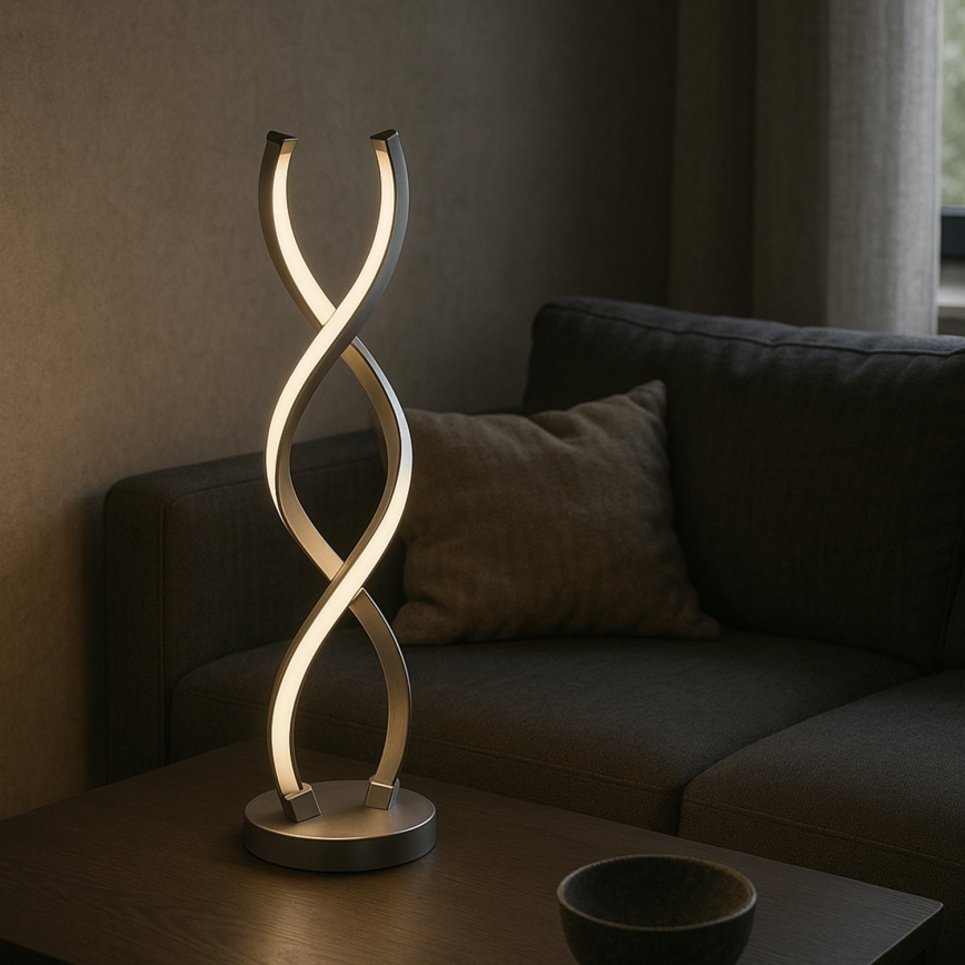 ONLI - Lampe de table DNA LED/12W/230V 4000K 48,5 cm argent