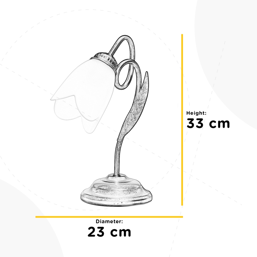 ONLI - Lampe de table DOPPIO GIRO 1xE14/6W/230V bronze