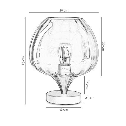 ONLI - Lampe de table ELIDE 1xE27/15W/230V noire/cuivrée