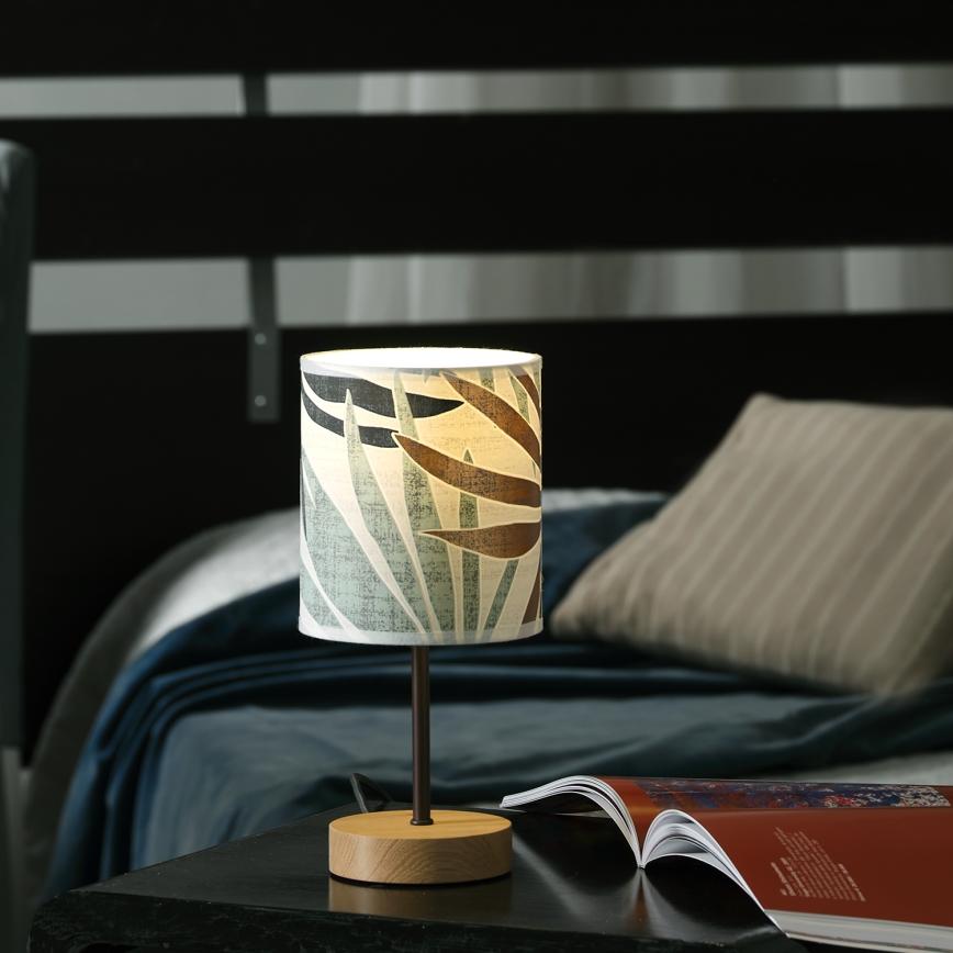 ONLI - Lampe de table FLORA 1xE27/22W/230V 28 cm vert/doré