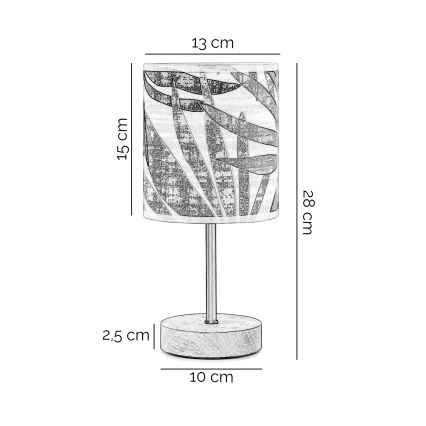 ONLI - Lampe de table FLORA 1xE27/22W/230V 28 cm vert/doré