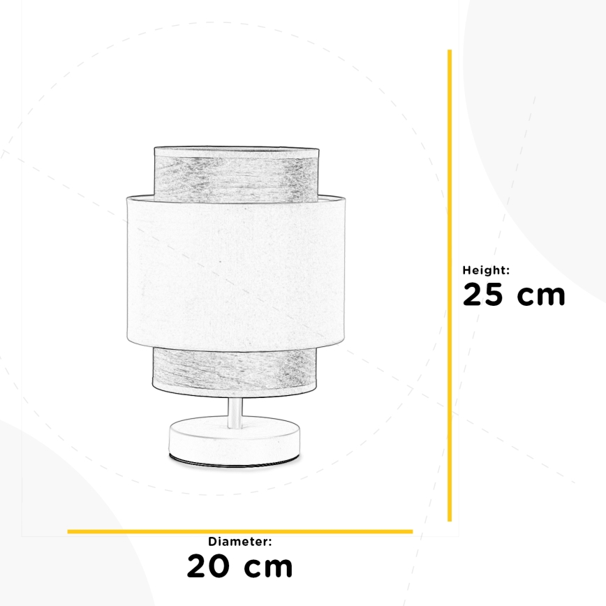 ONLI - Lampe de table LICIA 1xE27/22W/230V