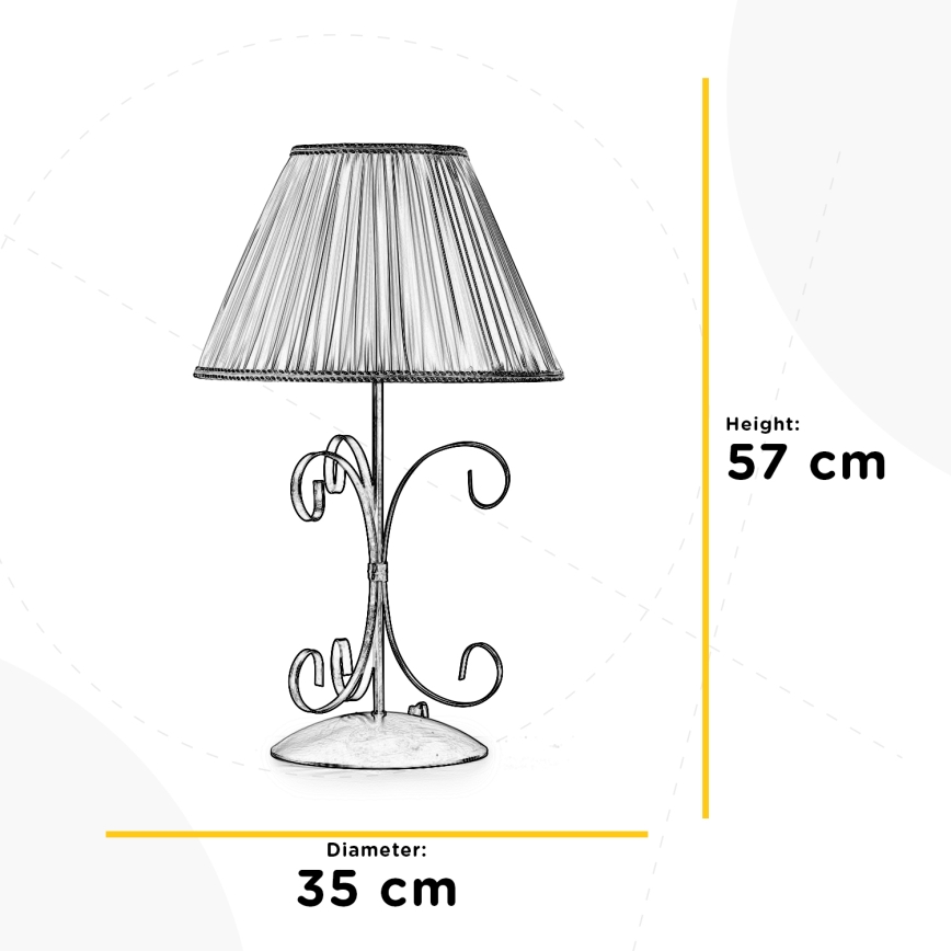ONLI - Lampe de table ODINO 1xE27/22W/230V 57 cm