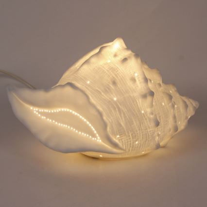 ONLI - Lampe de table PORCELLANA 1xE14/6W/230V 29 cm coquille