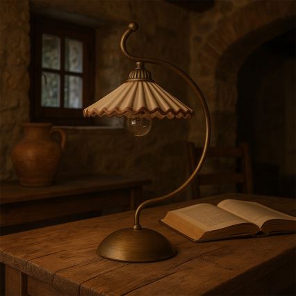 ONLI - Lampe de table ROSINA 1xE14/6W/230V bronze
