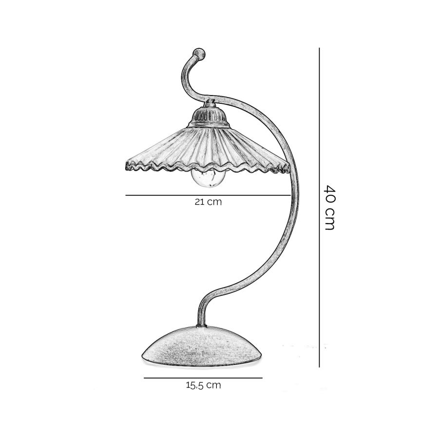 ONLI - Lampe de table ROSINA 1xE14/6W/230V bronze