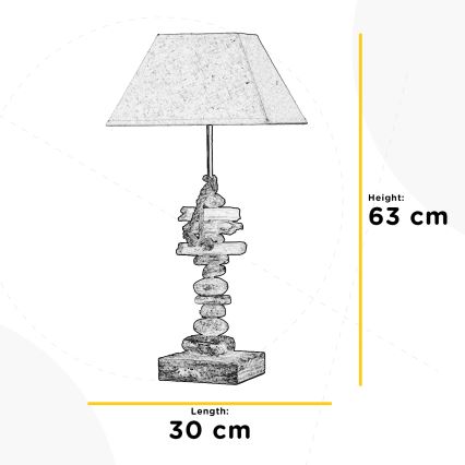 ONLI - Lampe de table SEREGON 1xE27/22W/230V 63 cm