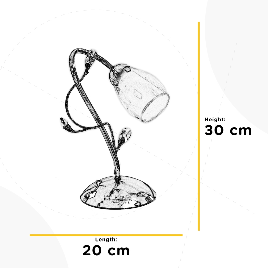 ONLI - Lampe de table SHARON 1xE14/6W/230V 30 cm