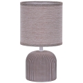 ONLI - Lampe de table SHELLY 1xE27/22W/230V marron 28 cm
