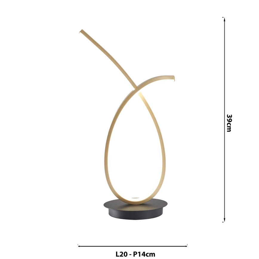 ONLI - Lampe de table SIGN LED/12W/230V 4000K 43 cm doré