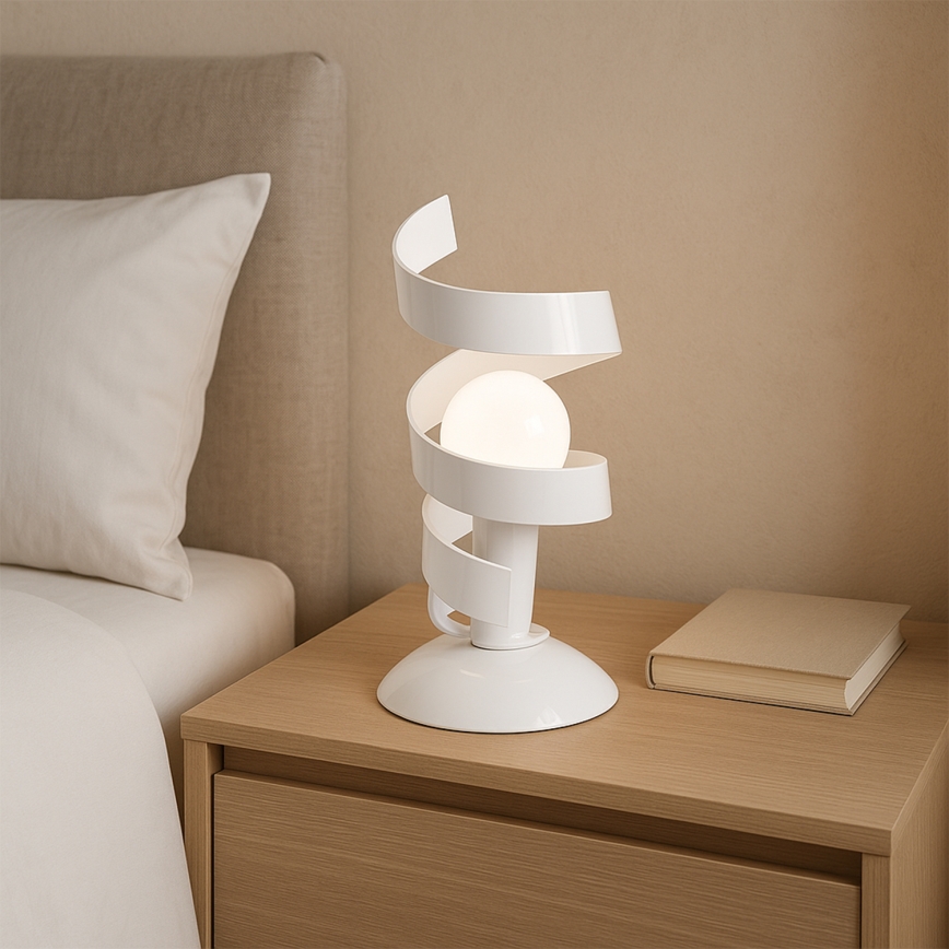 ONLI - Lampe de table ZOE 1xE14/6W/230V 22 cm blanc