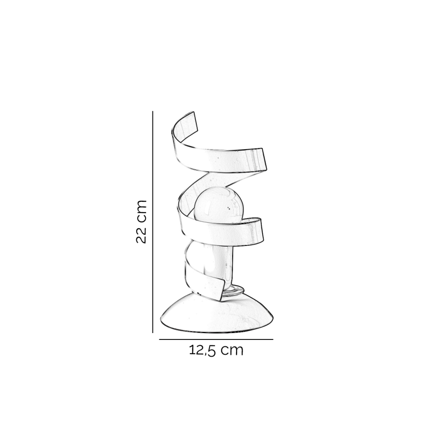 ONLI - Lampe de table ZOE 1xE14/6W/230V 22 cm blanc