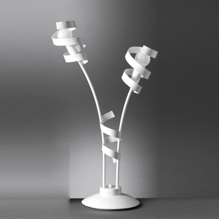 ONLI - Lampe de table ZOE 2xE14/6W/230V 65 cm blanc