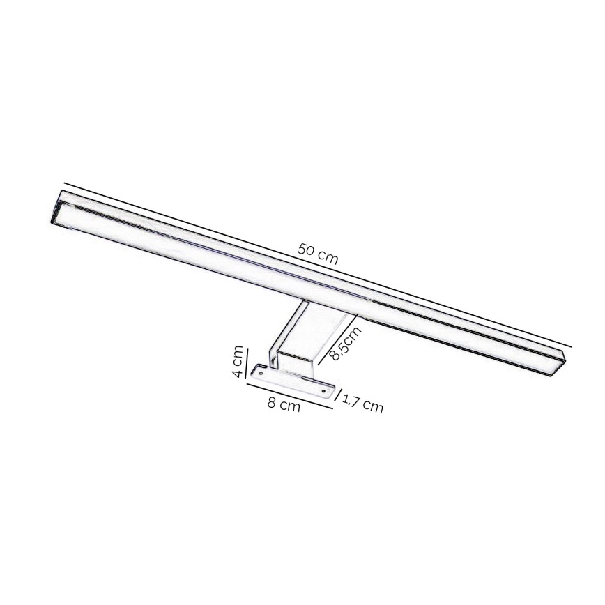 ONLI - LED Badkamer spiegelverlichting NEMO LED/5,5W/230V 4000K 50 cm IP44 mat chroom