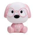 ONLI - LED dimbaar nachtlampje voor kinderen PUPPIES LED/3W/230V 20 cm hond/roze