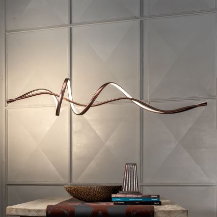 ONLI - LED-kroonluchter met kabel KELLY LED/28W/230V koperkleurig