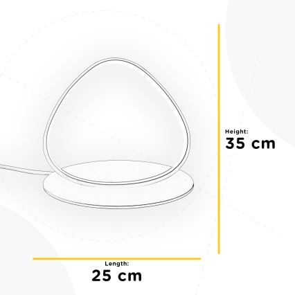 ONLI - LED Tafellamp ROMEO LED/16W/230V 4000K 35 cm wit