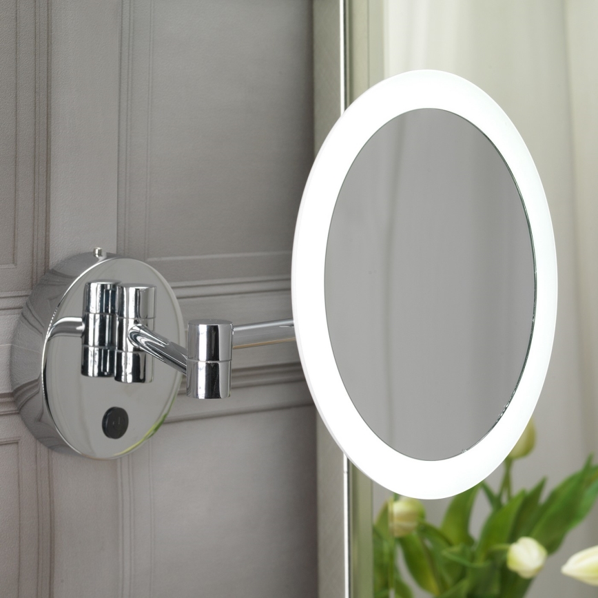 ONLI - Miroir maquillage mural RIM LED/4,2W/230V 4000K IP44