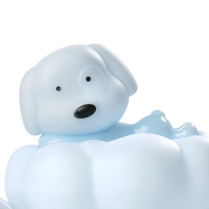 ONLI - LED Oplaadbaar nachtlampje voor kinderen NUVOLINA LED/2,5W/5V 300 mAh hond/blauw