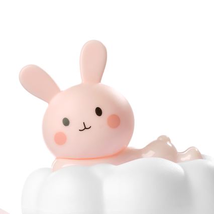 ONLI - LED oplaadbaar nachtlampje voor kinderen NUVOLINA LED/2,5W/5V 300 mAh konijntje/roze