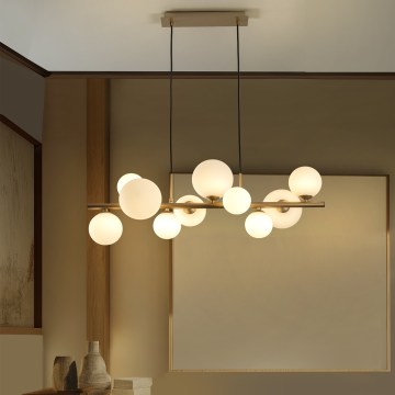 ONLI - PALOMA kroonluchter aan kabel, 10x G9, 3W, 230V, goudkleurig