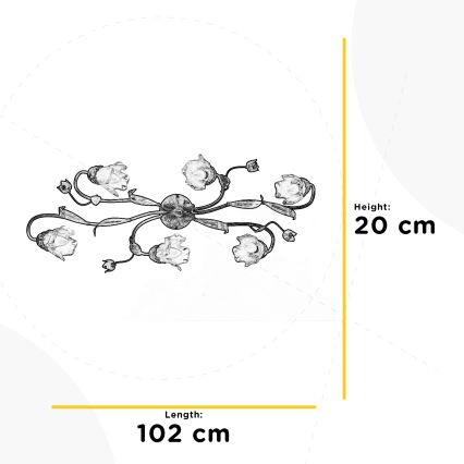 ONLI - Plafondlamp ARIANNA 6xE14/6W/230V