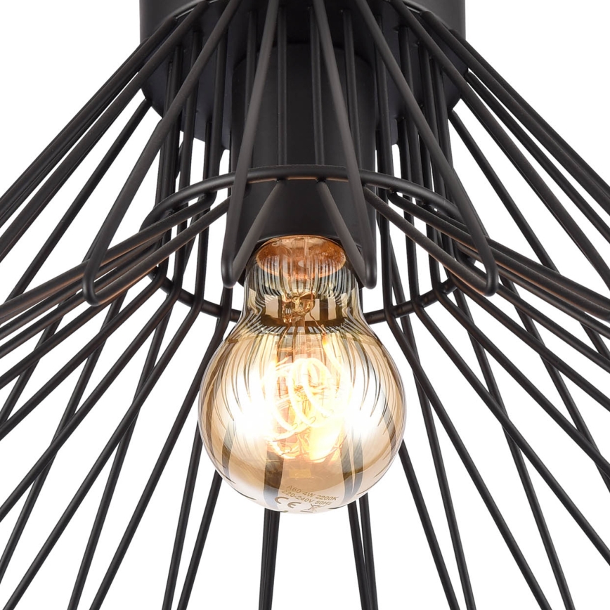 ONLI - Plafondlamp DUCCIO 1xE27/22W/230V diameter 30 cm zwart