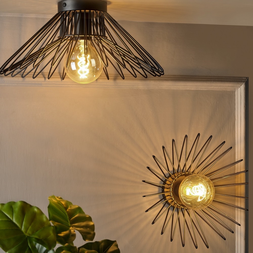 ONLI - Plafondlamp DUCCIO 1xE27/22W/230V diameter 30 cm zwart