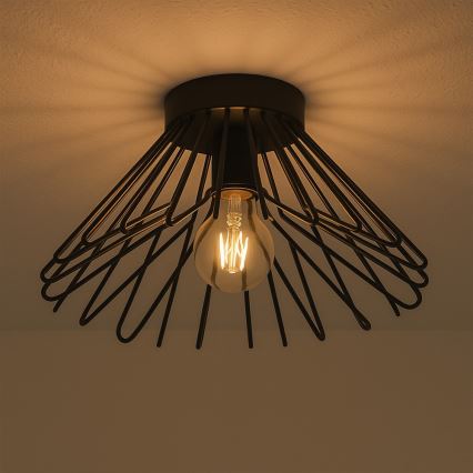 ONLI - Plafondlamp DUCCIO 1xE27/22W/230V diameter 30 cm zwart