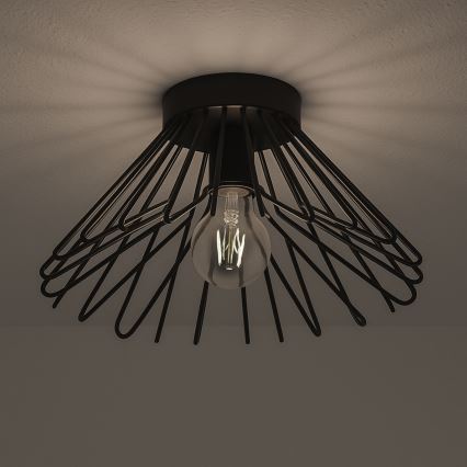 ONLI - Plafondlamp DUCCIO 1xE27/22W/230V diameter 30 cm zwart